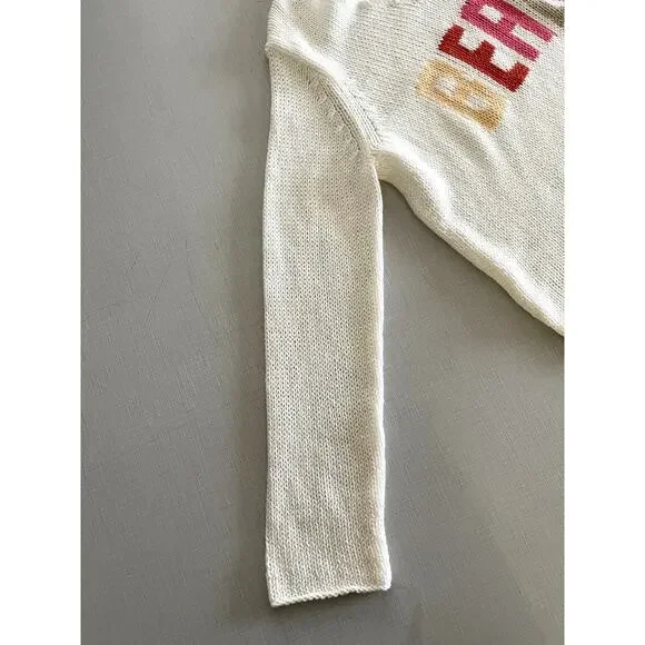 Wooden Ships Sz S/M Beach Pullover Sweater White Vacation Boho Cruise Relaxed - Picture 7 of 12